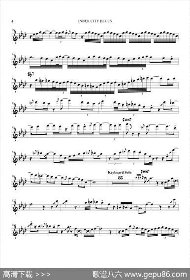 InnerCityBlues（次中音萨克斯）