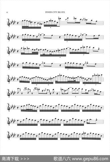 InnerCityBlues（次中音萨克斯）