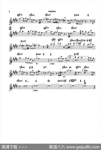 Innocence（中音萨克斯上低音萨克斯）