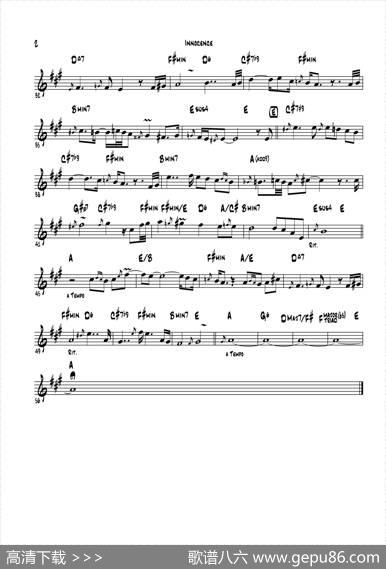 Innocence（次中音萨克斯高音萨克斯）