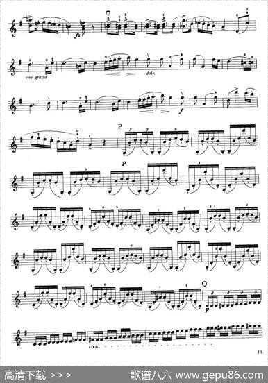 第七协奏曲Op.76（小提琴分谱）|[比利时]贝利奥特
