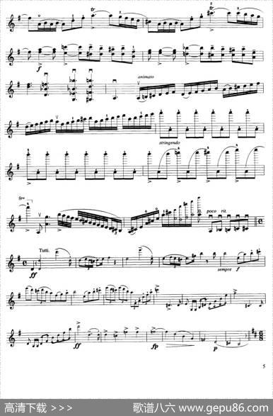 第七协奏曲Op.76（小提琴分谱）|[比利时]贝利奥特