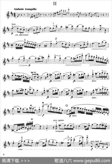 第七协奏曲Op.76（小提琴分谱）|[比利时]贝利奥特