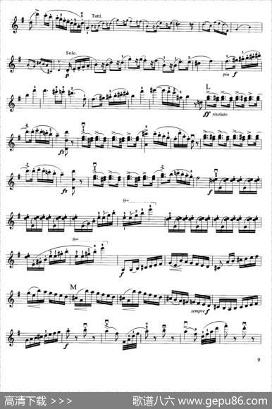 第七协奏曲Op.76（小提琴分谱）|[比利时]贝利奥特