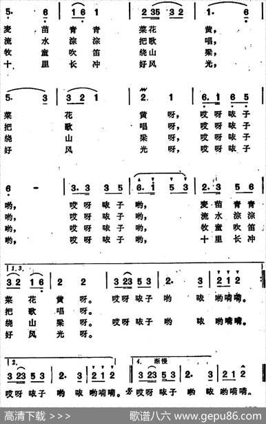 十里长冲好风光（安徽庐江民歌）