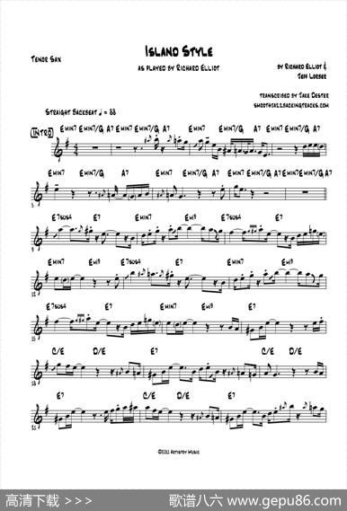 IslandStlye（次中音萨克斯）