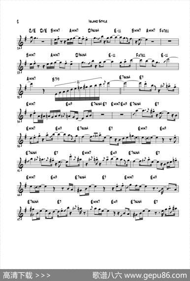 IslandStlye（次中音萨克斯）