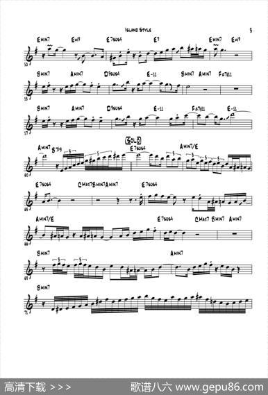 IslandStlye（次中音萨克斯）