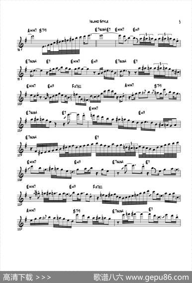 IslandStlye（次中音萨克斯）