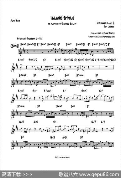 IslandStyle（中音萨克斯）