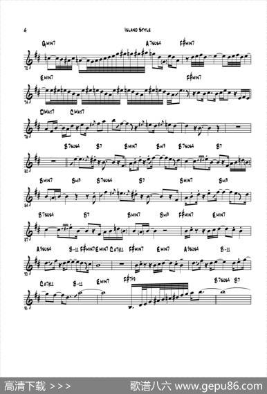 IslandStyle（中音萨克斯）
