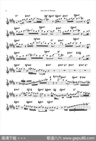 JustLikeAWoman（中音萨克斯）
