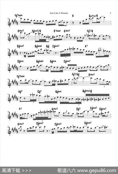 JustLikeAWoman（中音萨克斯）