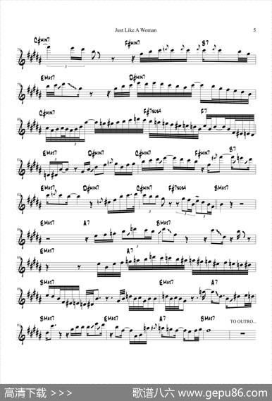 JustLikeAWoman（中音萨克斯）