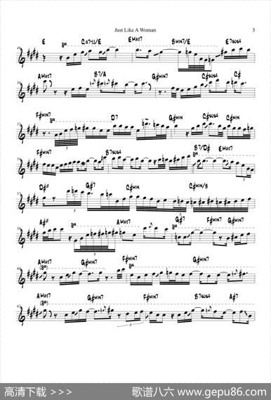 JustLikeAWoman（次中音萨克斯）