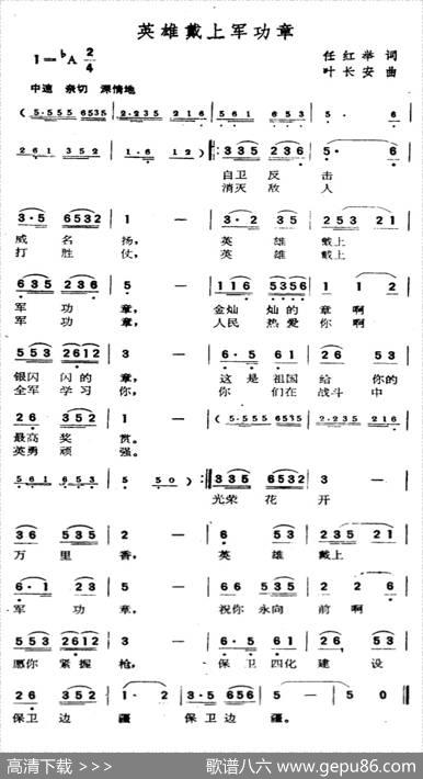 英雄戴上军功章 - 任红举|叶长安