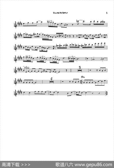 KillingMeSoftly（中音萨克斯）