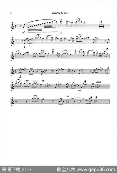 KnowYouByHeart（中音萨克斯）