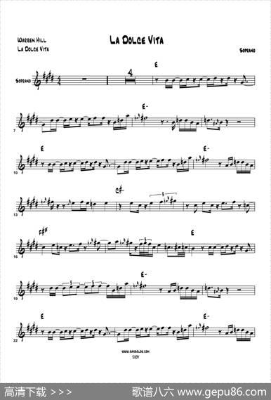 LaDolceVita（高音萨克斯）