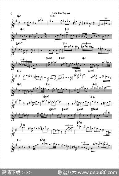 LetsStayTogether（次中音萨克斯）