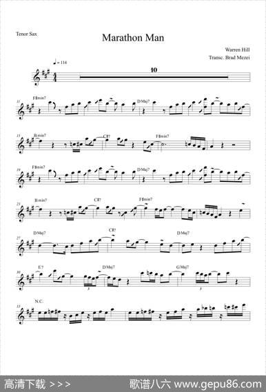 MarathonMan（次中音萨克斯）