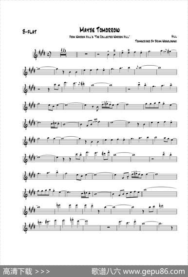 MaybeTomorrow（次中音萨克斯）
