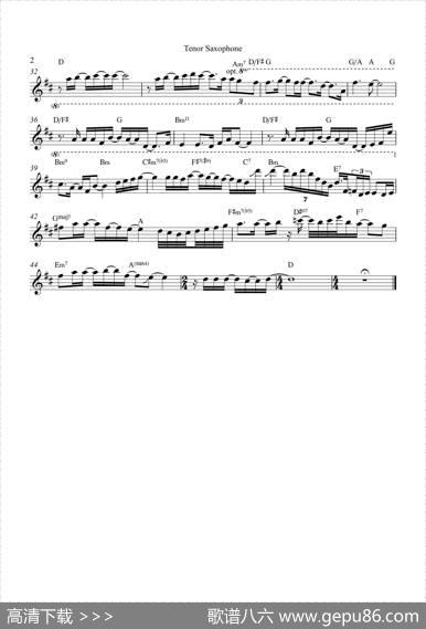 MissYouForever（次中音萨克斯）