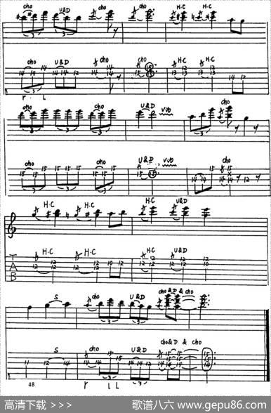 电吉他练习曲（二）（电吉他）