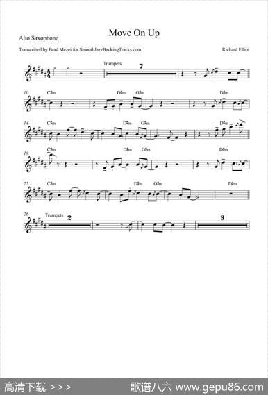 MoveOnUp（中音萨克斯）