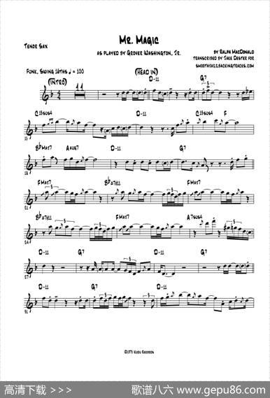 MrMagic（次中音萨克斯）