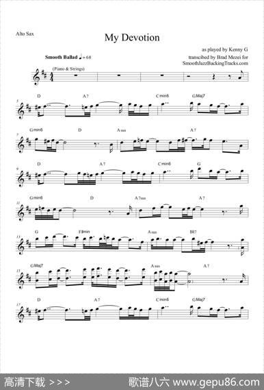 MyDevotion（中音萨克斯）