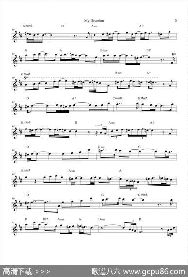 MyDevotion（中音萨克斯）