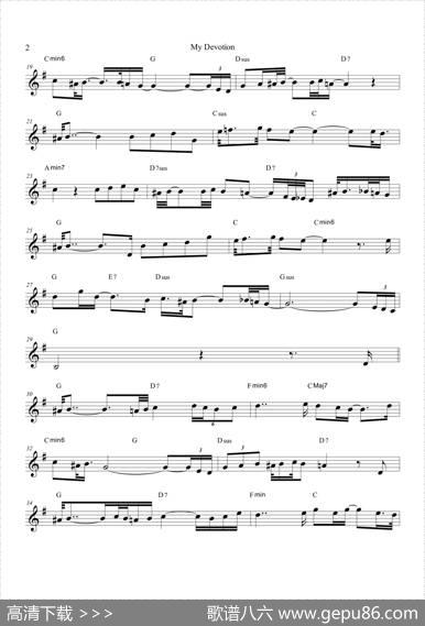 MyDevotion（次中音萨克斯）