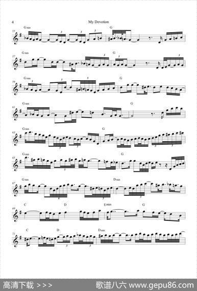 MyDevotion（次中音萨克斯）