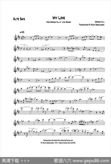 MyLove（中音萨克斯）