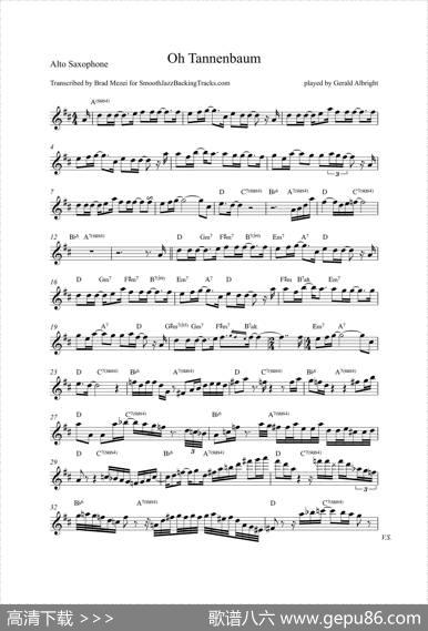 OhTannenbaum（中音萨克斯）
