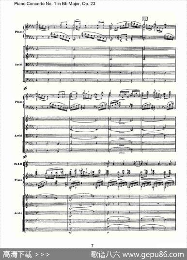Bb大调第一钢琴协奏曲,Op.23第三乐章（一）