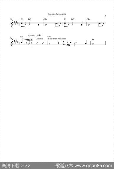Paradise（高音萨克斯）