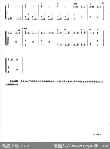 牧马少年（二胡+扬琴）