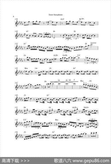NothingsGonnaChangeMyLoveForYou（次中音萨克斯）
