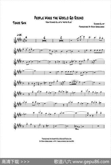 PeopleMakeTheWorldGoRound（次中音萨克斯）