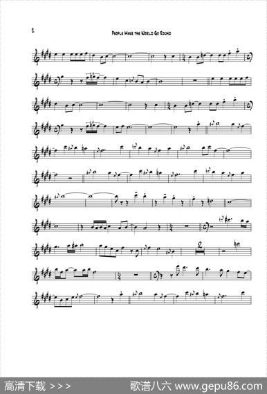 PeopleMakeTheWorldGoRound（次中音萨克斯）