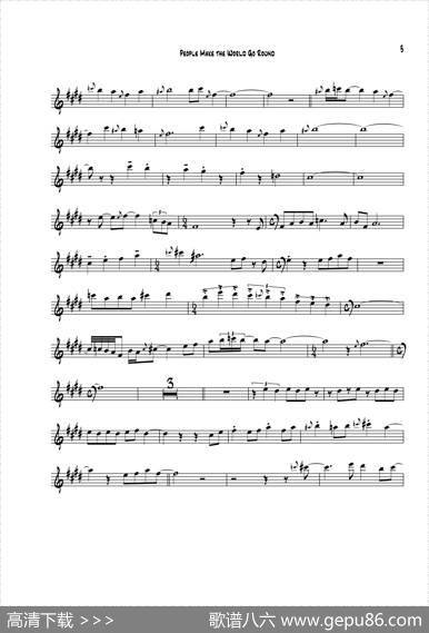 PeopleMakeTheWorldGoRound（次中音萨克斯）