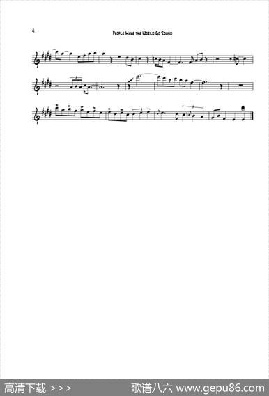 PeopleMakeTheWorldGoRound（次中音萨克斯）