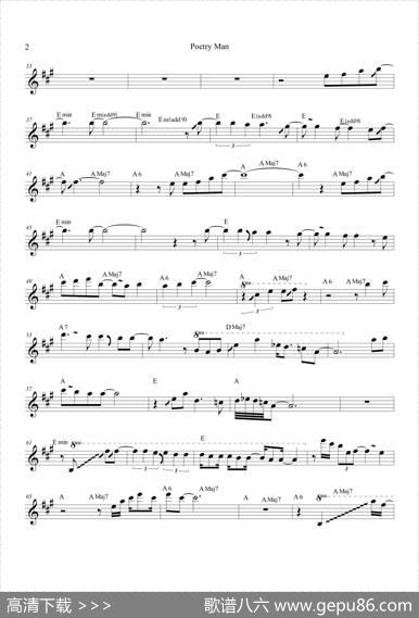 PoetryMan（中音萨克斯）