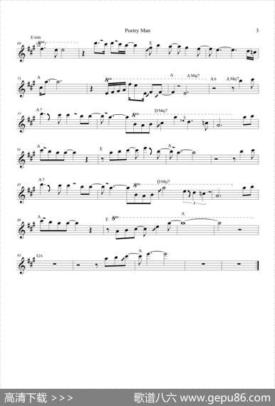 PoetryMan（中音萨克斯）