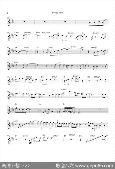 PoetryMan（高音萨克斯次中音萨克斯）