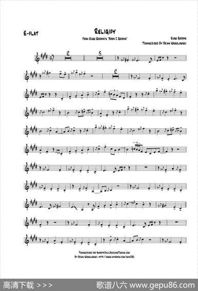 Religify（中音萨克斯）