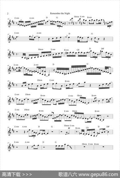 RememberTheNigh（中音萨克斯）