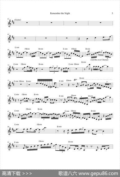 RememberTheNigh（中音萨克斯）